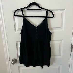 Torrid Black Button-Front Camisole